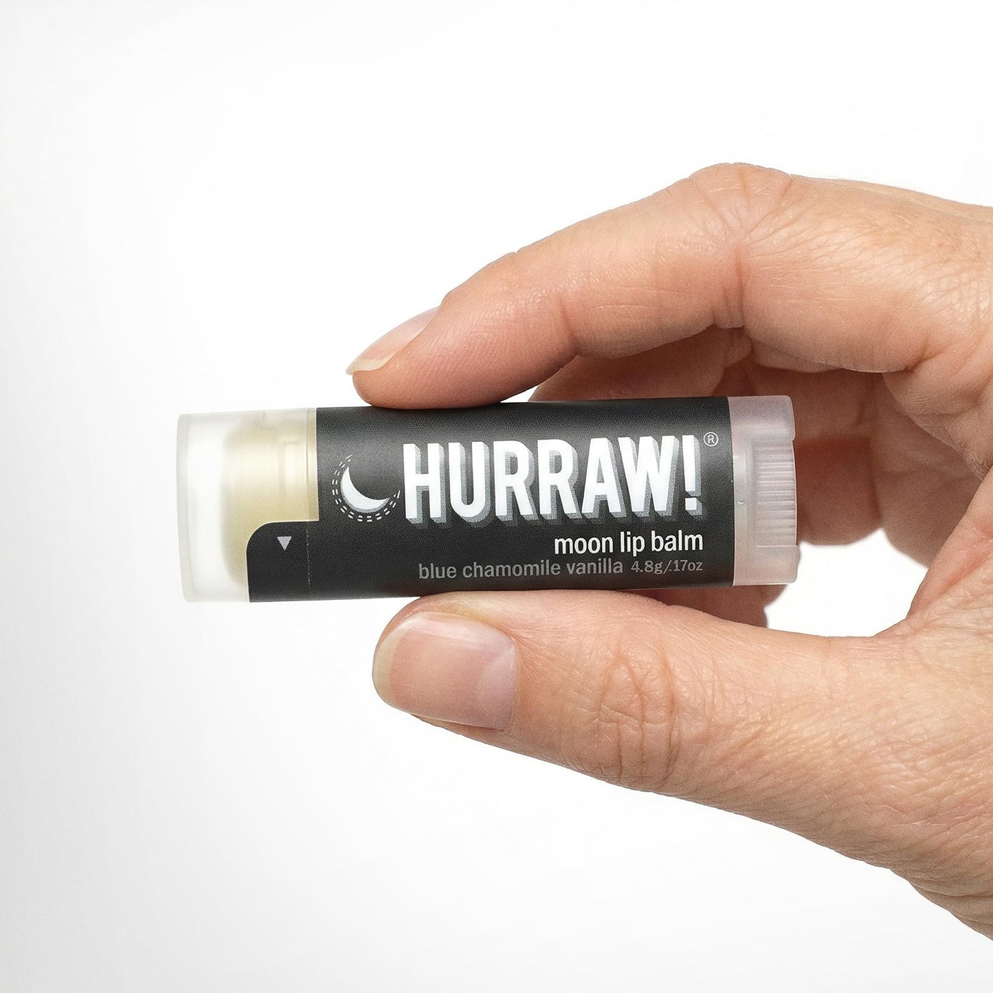 Hurraw! Moon Night Treatment (Blue Chamomile, Vanilla) Lip Balm, 5 Pack: Organic, Certified Vegan, Cruelty and Gluten Free. Non-GMO, 100% Natural Ingredients. Bee, Shea, Soy and Palm Free. Made in USA