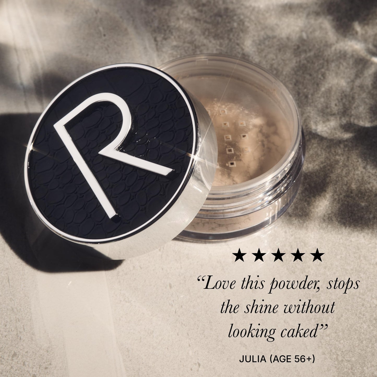Rodial Glass Powder Travel Size 0.19 oz - Mini Loose Setting Powder for Soft-Focus Blurring, Shine Control & Luminous Glass Skin Finish
