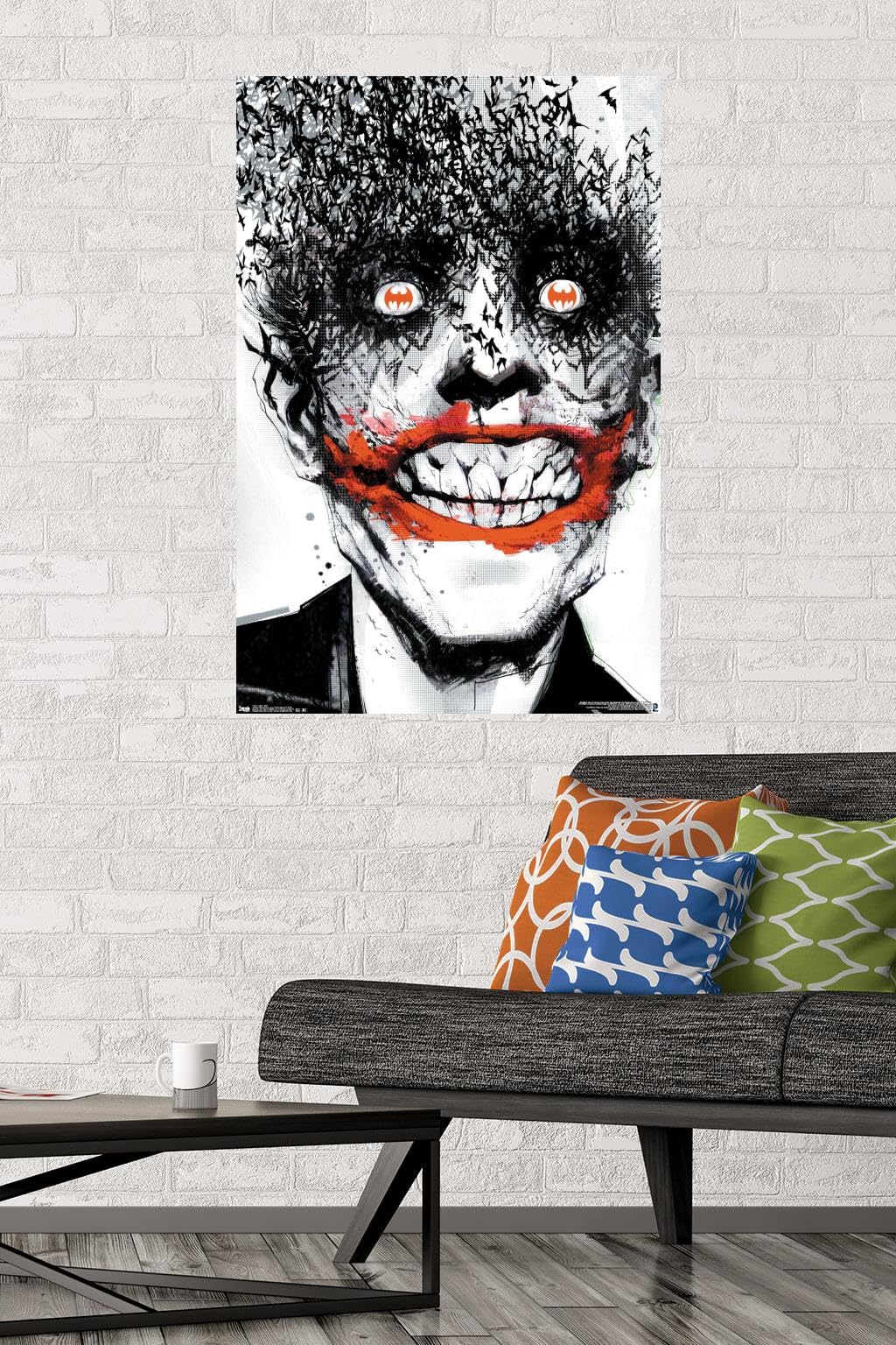 Trends International DC Comics - The Joker - Bats Wall Poster, 22.375" x 34", Unframed Version