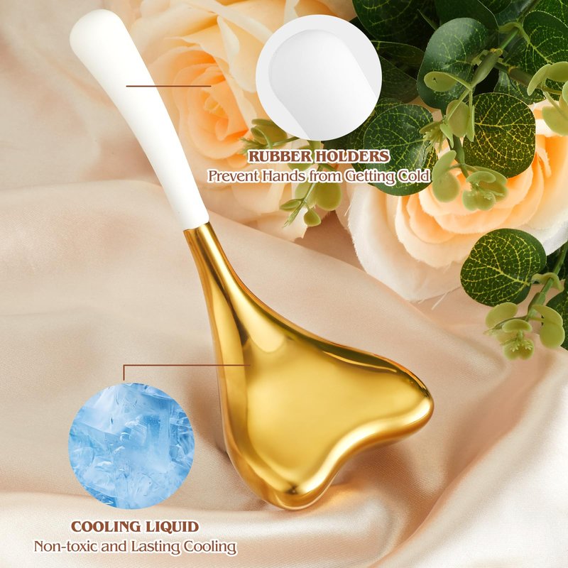 Ice Globes -Facial Skin Care Tools for Women, Cryo Sticks -Unbreakable Stainless Steel and Special Design, Esthetician Supplies Cooling Spa Globes,Mothers Day Gifts for Mom