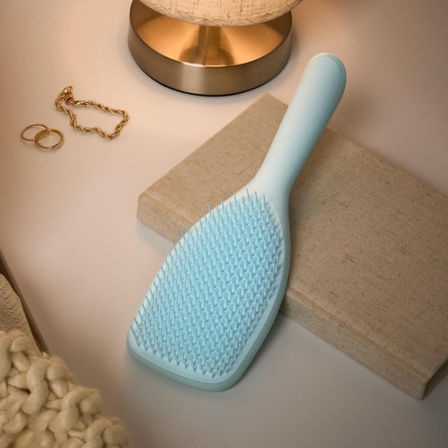 Tangle Teezer Fine Detangler Brush - Ultimate Hair Brush for Fine Hair | Large Seafoam Blue