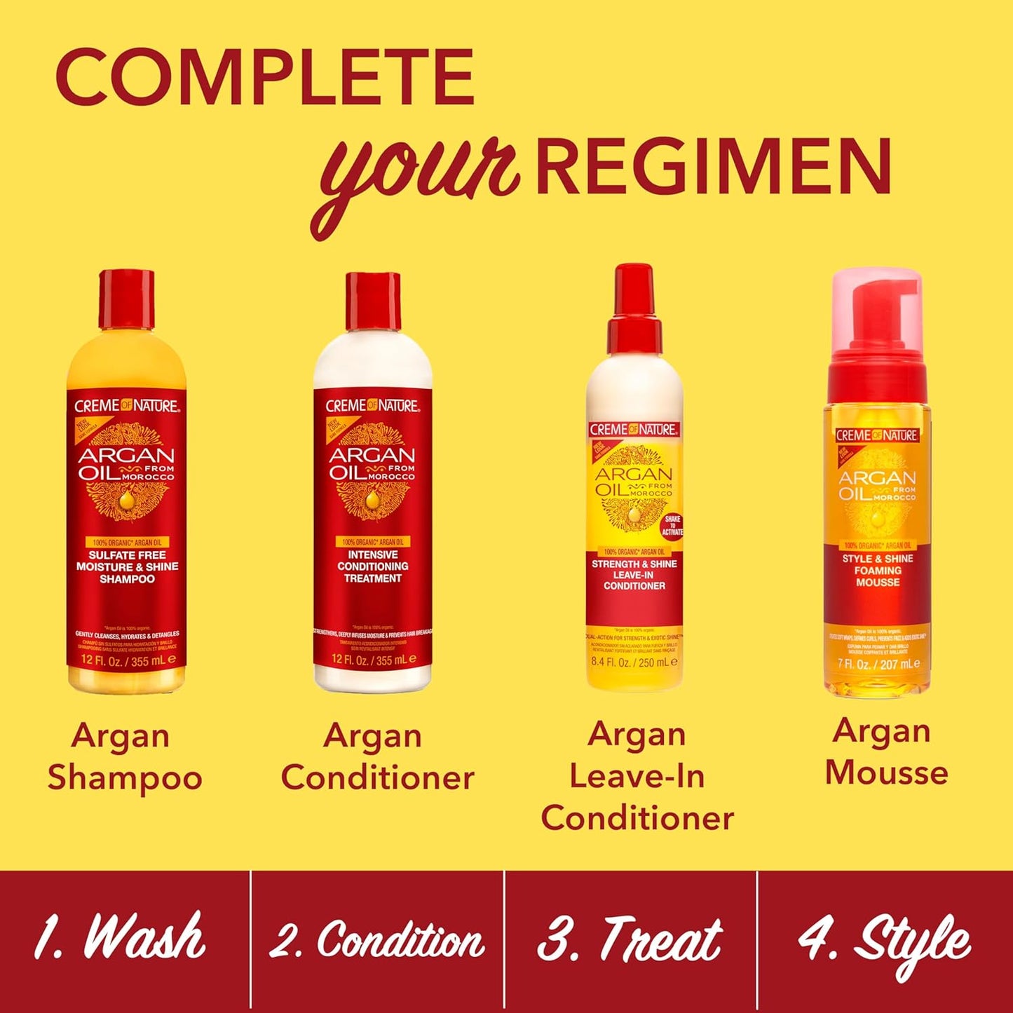 Creme of Nature, Argan Oil for Hair, Intensive Conditioning Treatment, Argan Oil of Morocco, Moisturizing Hair Care, 15.2 Fl Oz