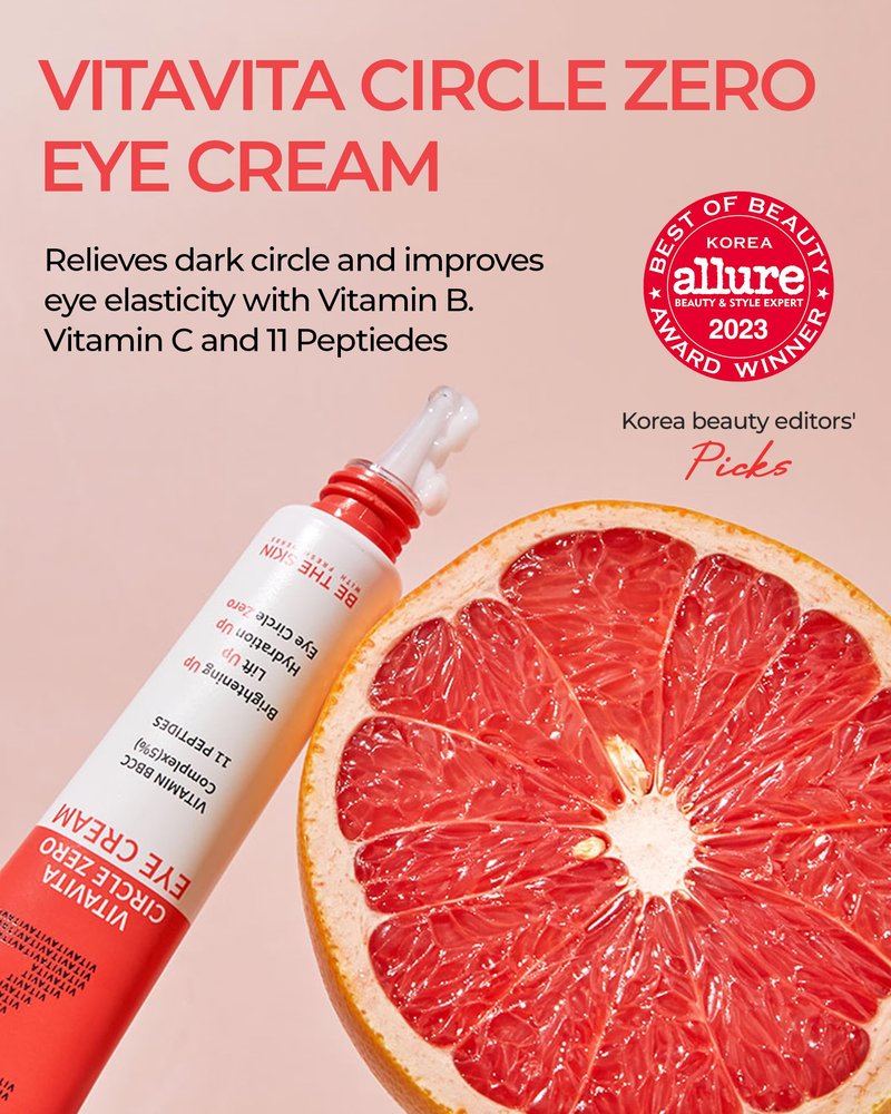 [Be the skin] Vitavita Circle Zero Eye Cream 1.23 oz / 35 g | Multivitamin eye cream with lifting and moisturizing properties | Cruelty-Free