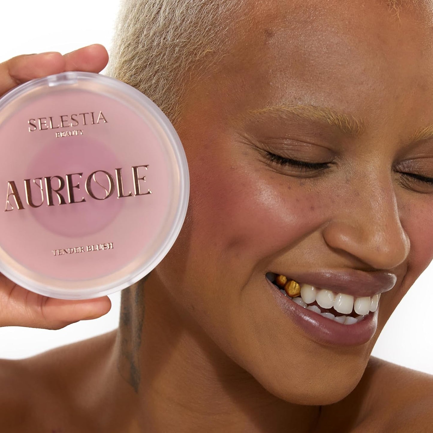 SELESTIA BEAUTY Powder Blush - High Pigmented Matte Pink Blush | Easy-to-Blend, 0.53 oz