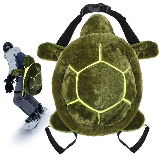 Hungdao Protective Gear Cute Turtle Butt Pads for Skating Tortoise Tailbone Protector Padded Turtle Snowboarding Pad 3D Hip Protectors for Adults Skiing Roller Protection(Green)