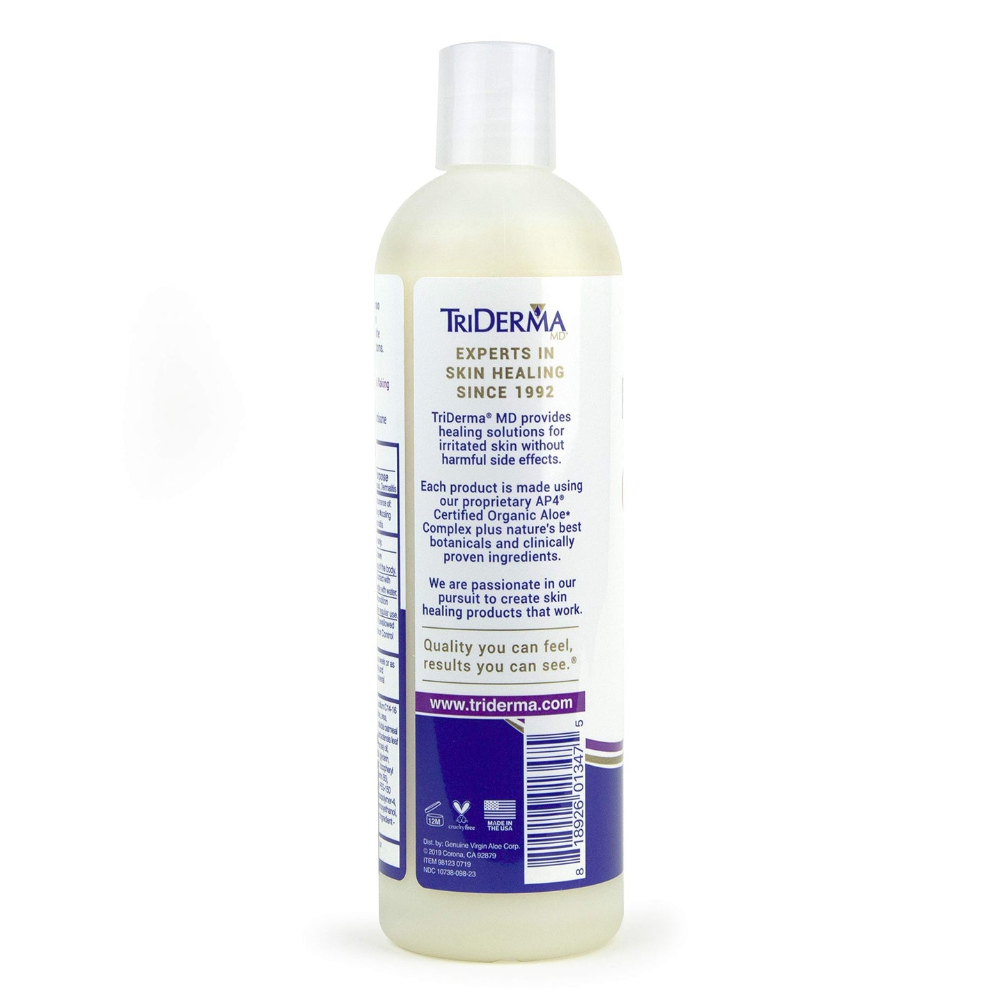 TriDerma Psoriasis Control Scalp Exfoliator Shampoo with 3% Salicylic Acid and Rosemary, Salon Quality Shampoo for Psoriasis, Seborrheic Dermatitis, No Coal Tar, Fresh Scent 12 oz