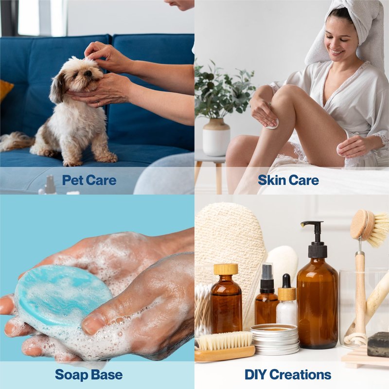 uh*Roh*Muh Castile Liquid Soap - Soap Base for Soap Making Gentle Skin Cleanser, Plant-Friendly Insect Spray, Pet Wash-Natural Ingredients UK/USA(Net wt:1kg/2.2lb)