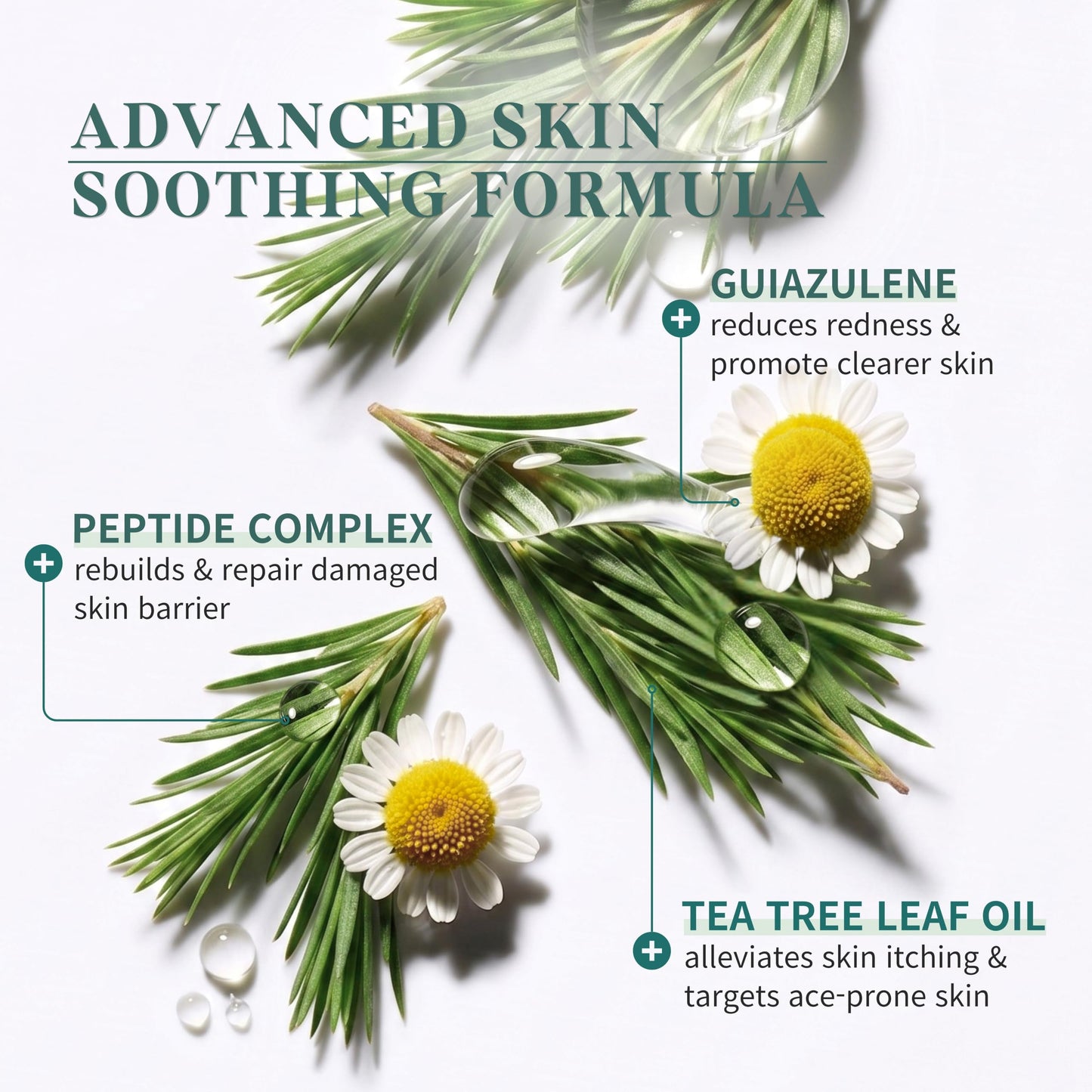 COSHEAL Azulene Boost Ampoule 1.52 fl oz, Calming & Soothing Serum with Guaiazulene, Centella Asiatica & Botanical Extracts, Hydrates Sensitive Skin, Korean Skin care