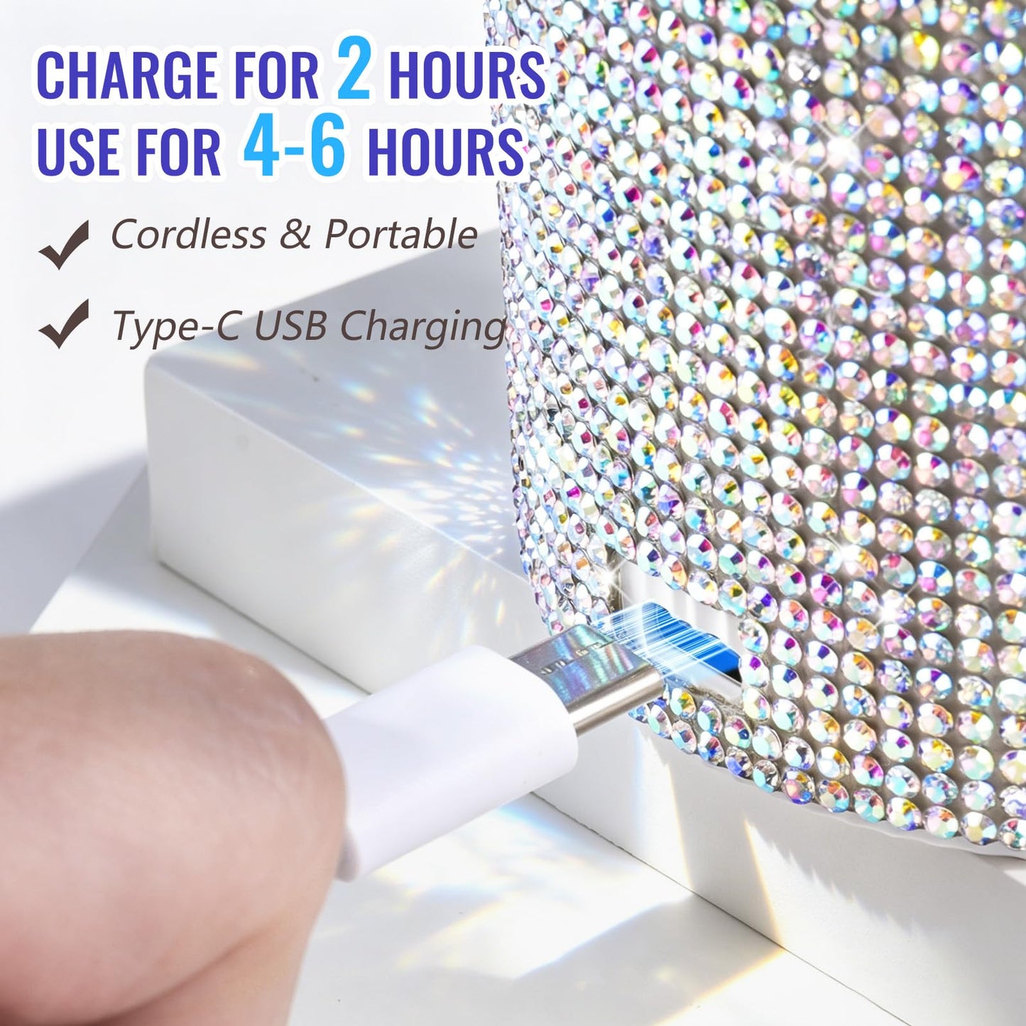 MEKK Mini UV Light for Gel Nails, 24W Cordless Flash Cure Nail Lamp