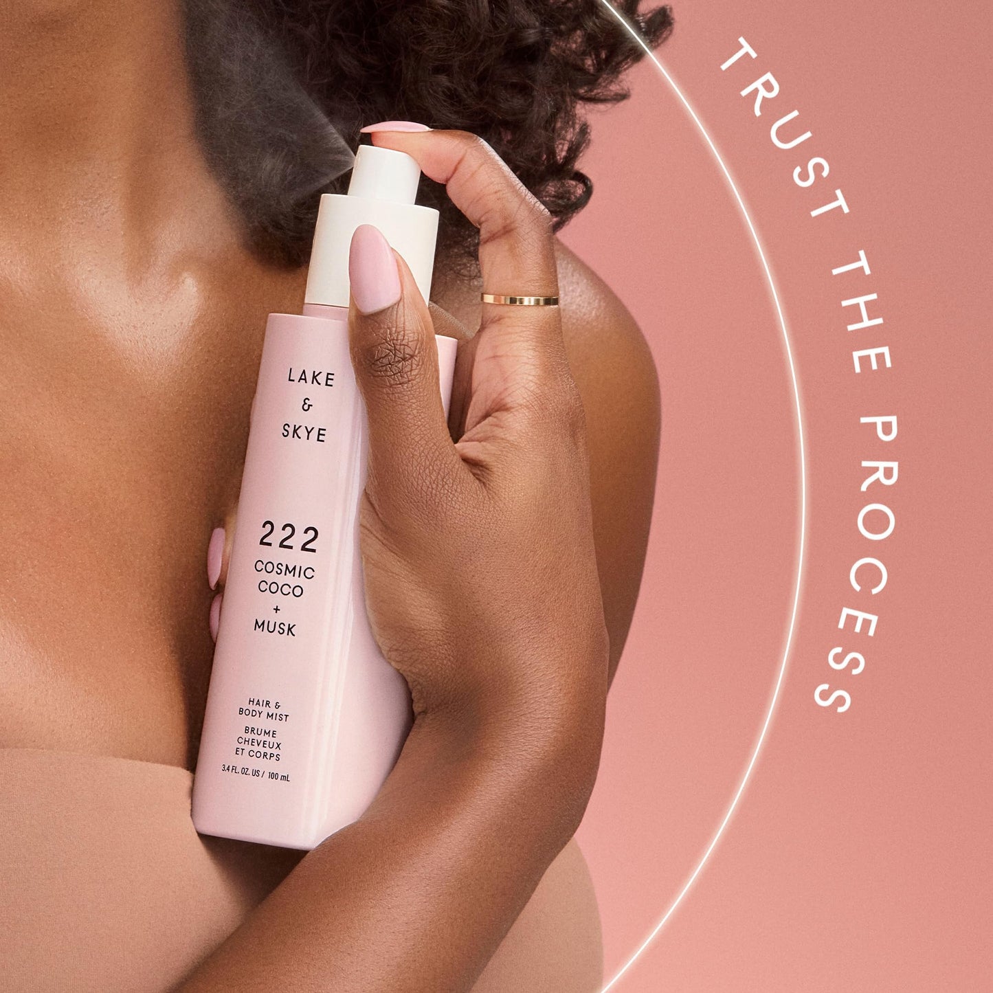 Lake & Skye Limited Edition Hair & Body Mist Discovery Set, 4 x 1 OZ, 222 Cosmic Coco + Musk, 333 Sheer Fig + Salt, 444 Sunkissed + Monoi, 555 Strawberry + Aire, Vegan, Paraben-Free