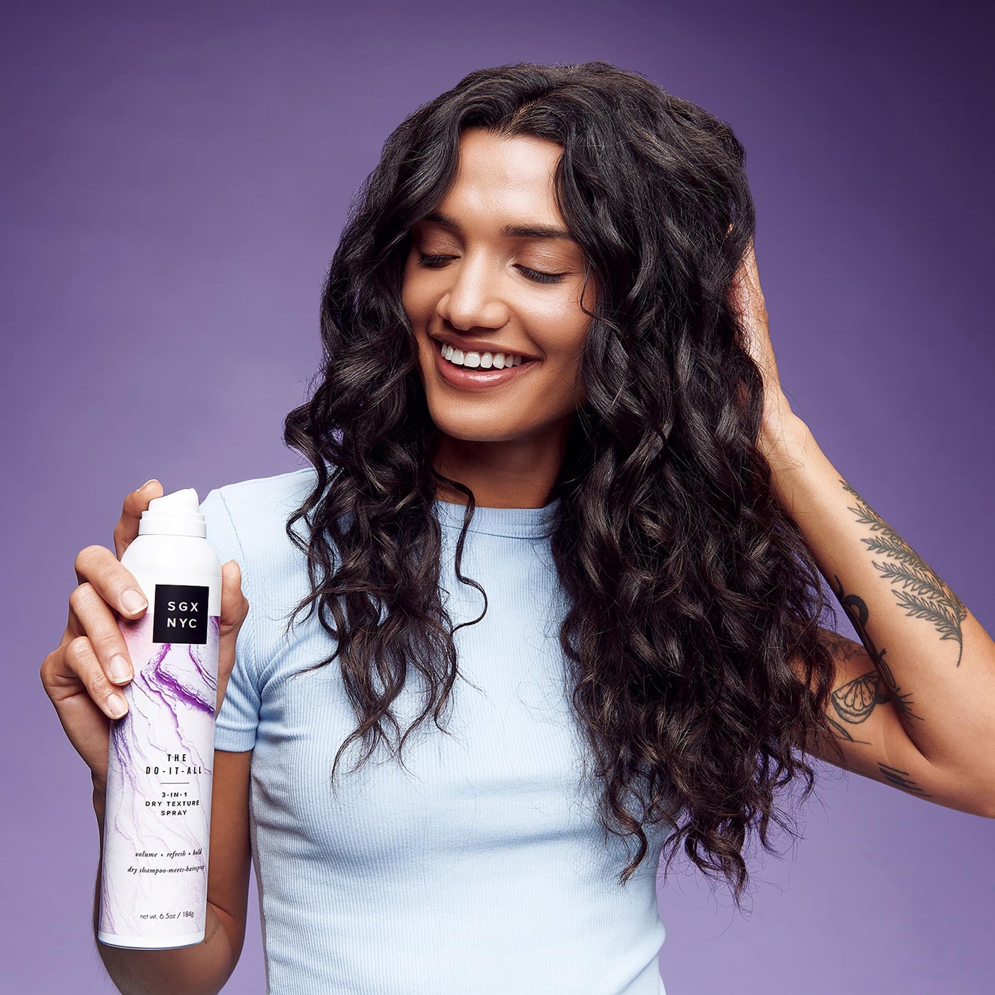 SGX NYC The Do It All 3-in-1 Dry Texture Spray - Versatile Dry Shampoo and Texture Spray for Refreshed Hair - Volumizing Hair Products - 4 pc