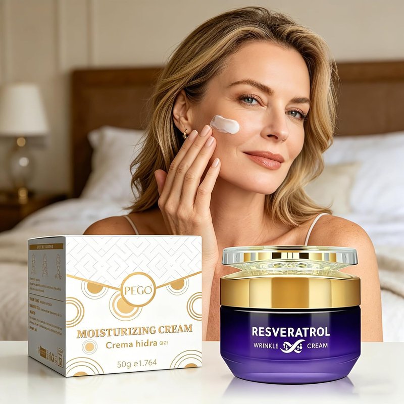 Resveratrol Wrinkle Cream - Skin Barrier Repair Face Moisturizer for Enhanced Hydration & Reduced Sensitivity | 1.7 oz