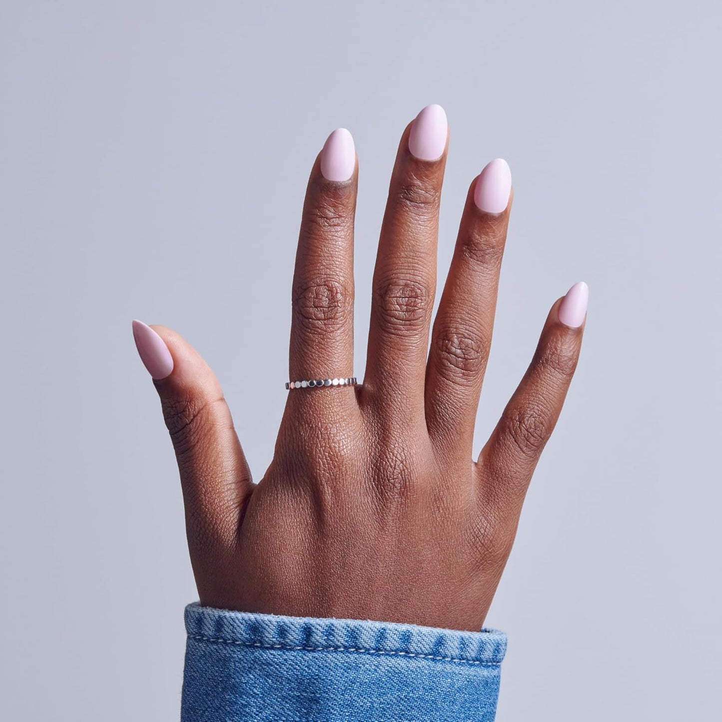 Kiss Core Press On Nails - Euphonious Pink Almond Shape | Short Size, 32 Nails, Glue & Manicure Kit Included