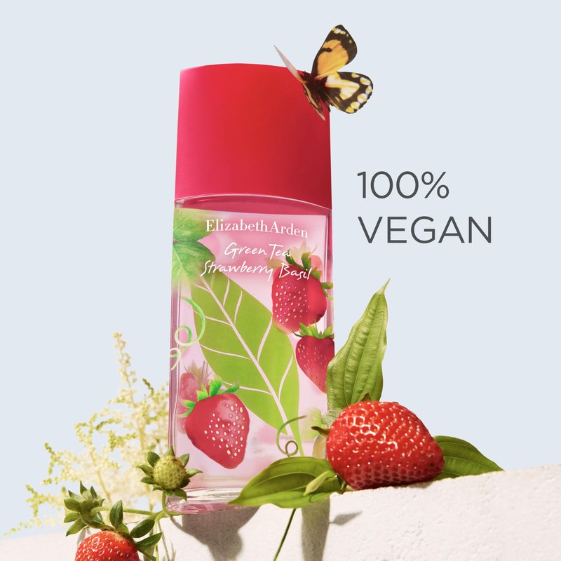 Elizabeth Arden Green Tea Strawberry Basil Eau de Toilette, Perfume for Women, Long Lasting, Fruity & Fresh Fragrance, 1.7 fl oz