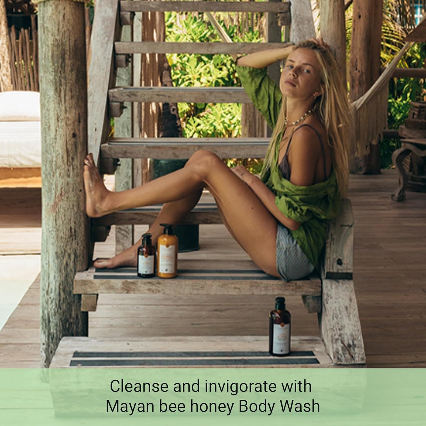 Mayan Bee Honey Body Wash - Natural Herbal Cleanser for Glowing Skin