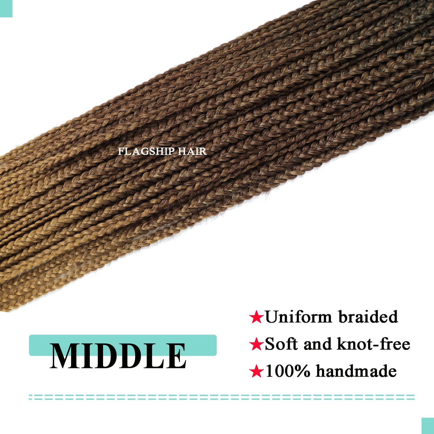 Crochet Box Braids 18 Inch 8 Packs Ombre Goddess Box Braids Crochet Hair Prelooped Crochet Hair 3x Box Braided Crochet Hair Synthetic Braiding Hair Crochet Braids Hair for Black Women-8Pacs-1B/30/27
