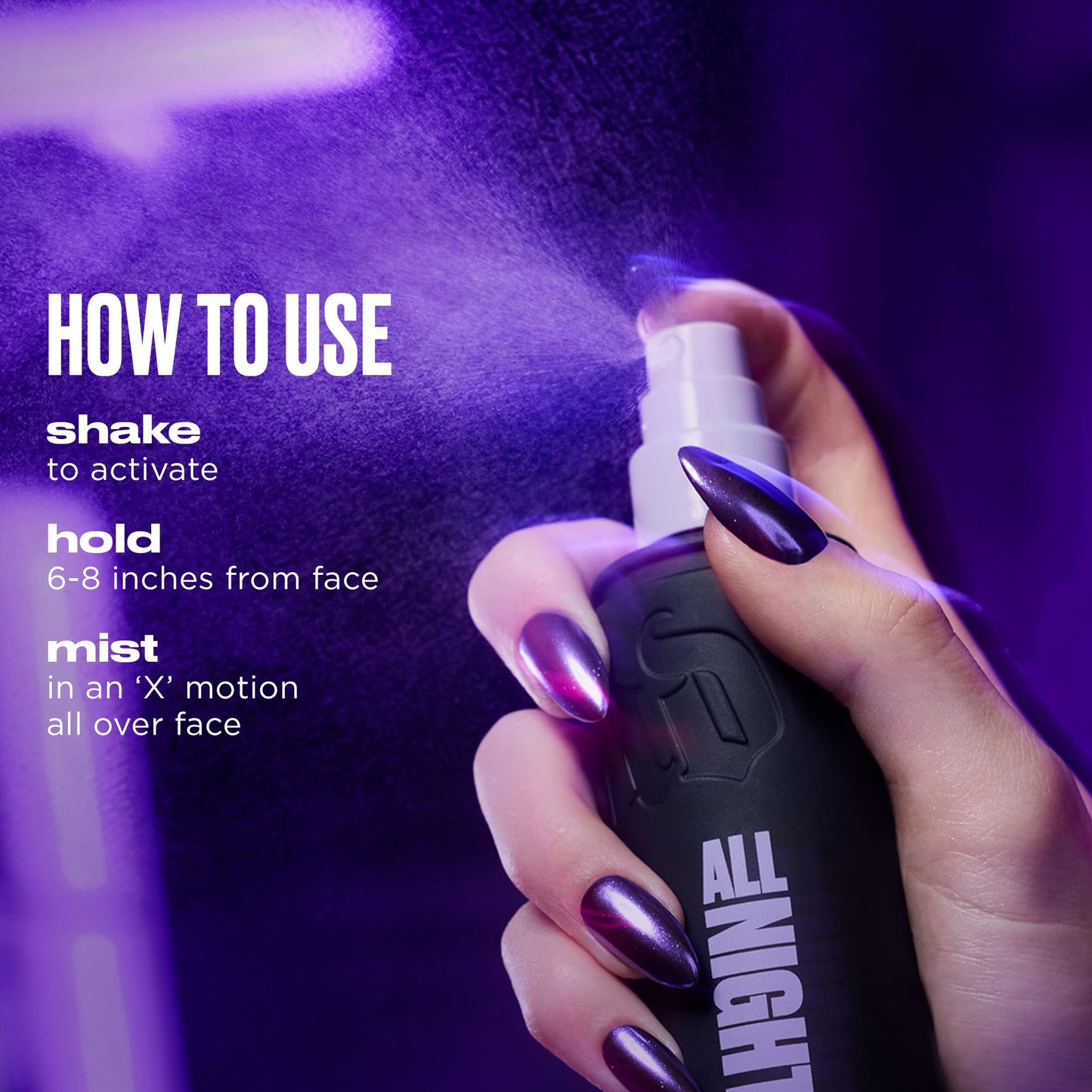 Urban Decay All Nighter Waterproof Makeup Setting Spray - Natural Finish, Up to 24HR Wear, Ultra-Fine Facial Mist, Hydrating Foundation Face Primer, Smudge-Proof, Transfer-Resistant - 4 fl oz