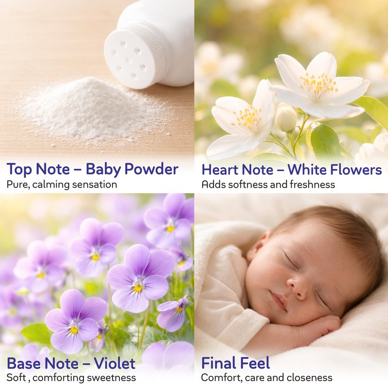 Zermat Boby | Baby Cologne Unisex Perfume |Paraben-Free, Hypoallergenic & Gentle Formula | Long-Lasting Powdery, Clean, Floral Perfume Violet & White Flowers | Perfumes para Bebes | 65ml /2.2oz