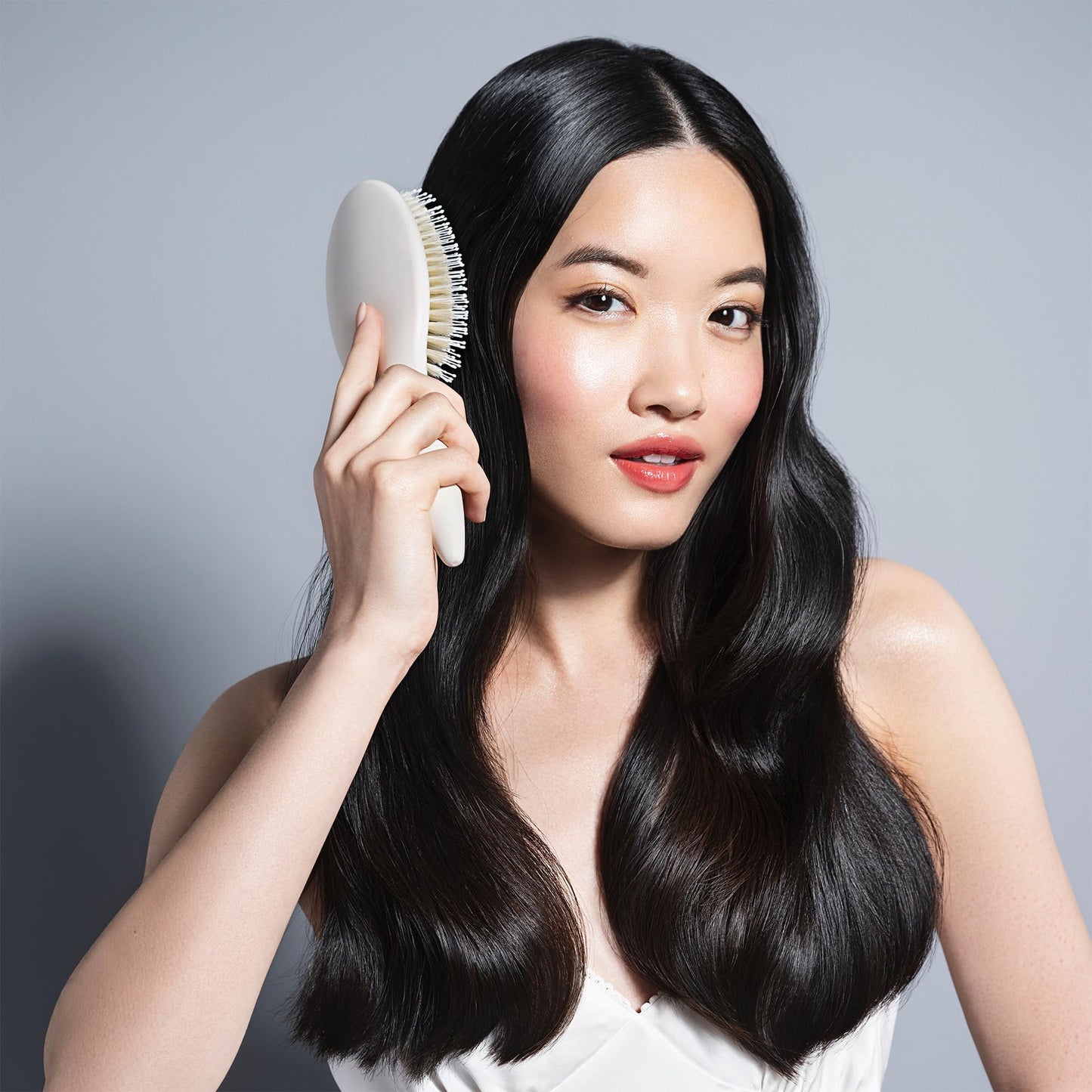 The Hair Edit Cream Finish & Shine Boar Bristle Hair Brush