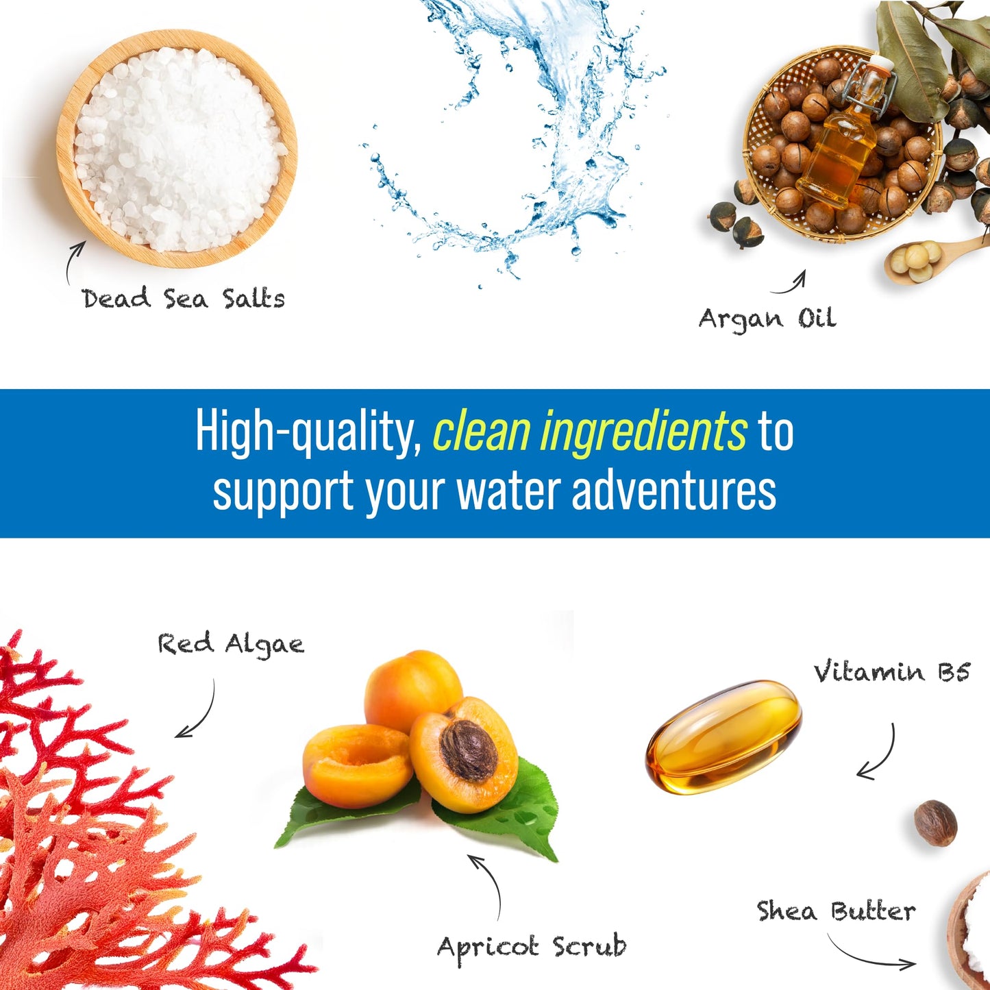 TRIHARD Chlorine Removal Body Wash, Protects and Hydrates Sensitive Skin from Pool and Ocean, Pool Essentials for Post Swim Chlorine Skin Protection (Pack of 2)