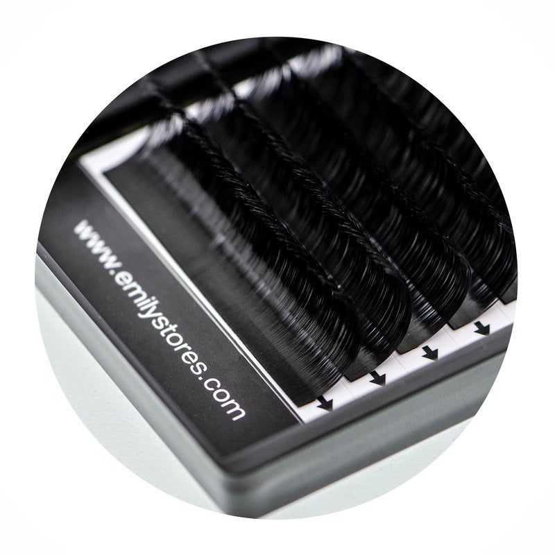 EMILYSTORES Eyelash Extensions 0.07mm Thickness C Curl Length 11mm Easy Fan Eye Lashes For Lash Extensions(0.07,C,11mm)