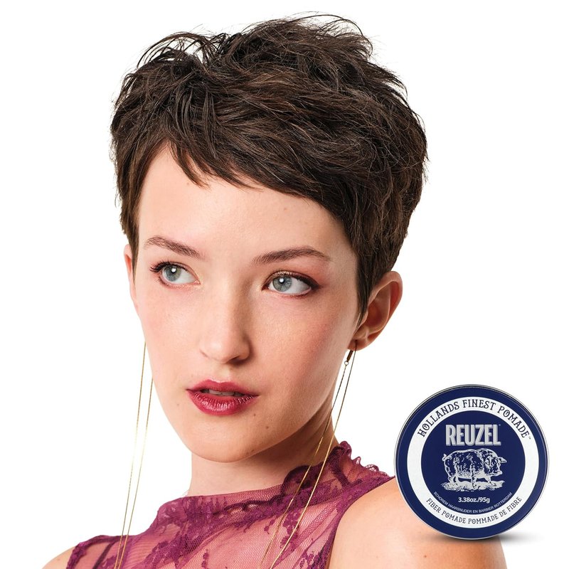 Reuzel Fiber Pomade - Firm Hold & Pliable Styling | Water Soluble, Low Shine, Easy Wash Out for All Hair Types