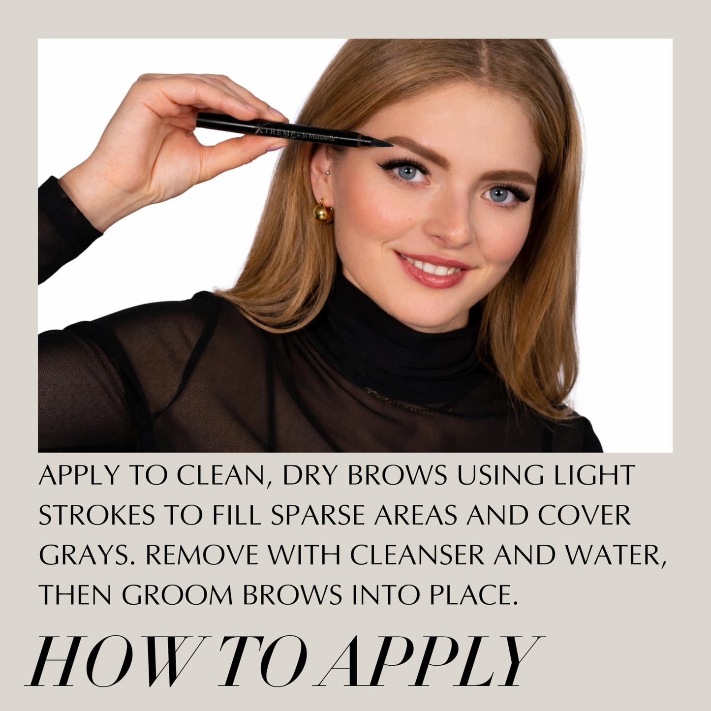 Xtreme Lashes Long Lasting Brow Pen - Lash Extension Compatible