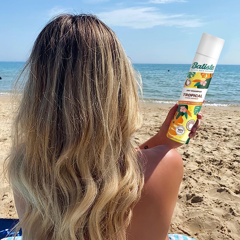 Batiste Dry Shampoo Tropical, Coconut & Floral Fragrance, No Rinse Spray 350ml (11.8 oz.) - 2 Pack