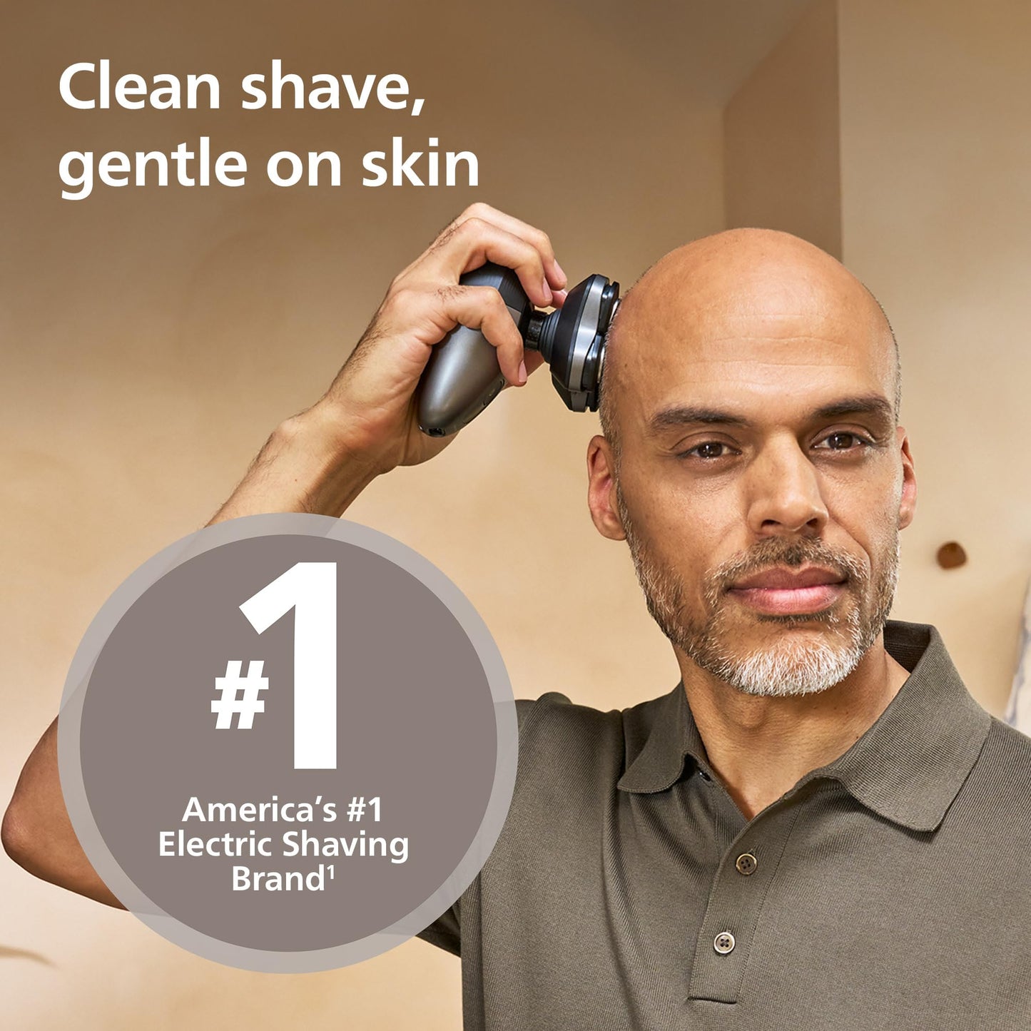 Philips Norelco Head Shaver Pro 7000 Series - Electric Shaver for Men and Women, 360° Flexing Head & ComfortCut Blades for Clean Shave, Gentle on Skin, Model HS7980/40