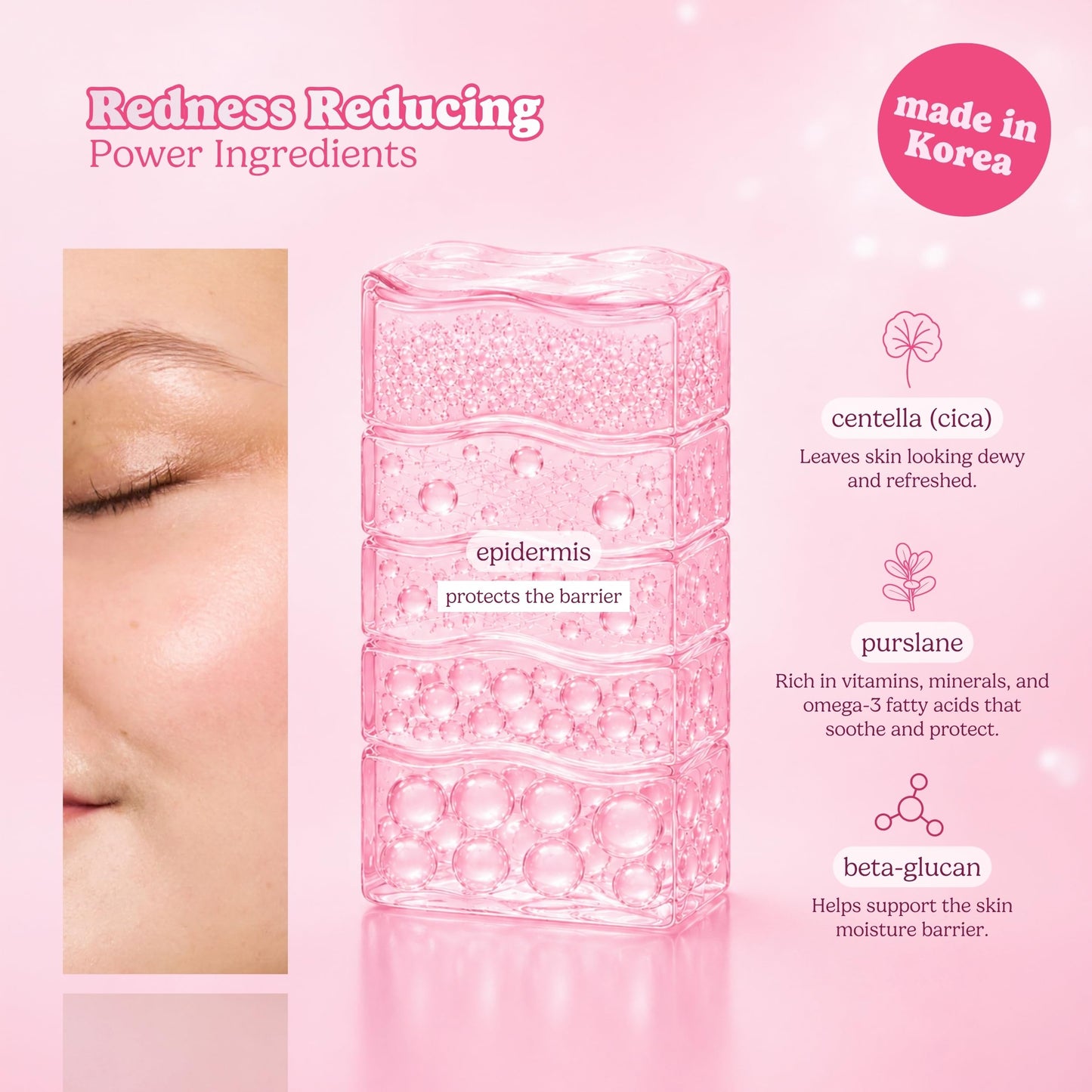ESW Beauty Strawberries & Cream Soothing Korean Face Mask – Vitamin C, Centella & Vitamin E for Sensitive Skin, Hydration & Barrier Support – Skincare Gifts for Women