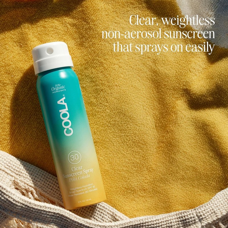 COOLA Organic Sunscreen Spray Kit - SPF 50 & 30, Vegan Skin Care | Travel Size 2 Fl Oz, 3 Pack