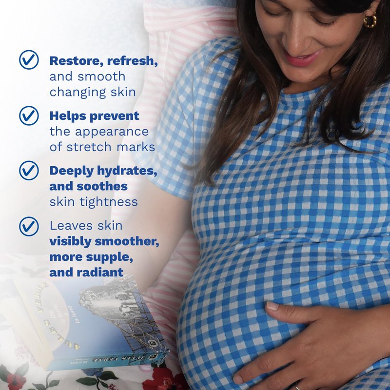 Mustela Maternity Stretch Marks Set - Natural Pregnancy Skincare - Contains Stretch Marks Cream & Belly Oil - EWG Verified & Fragrance-Free - 2 Items Set
