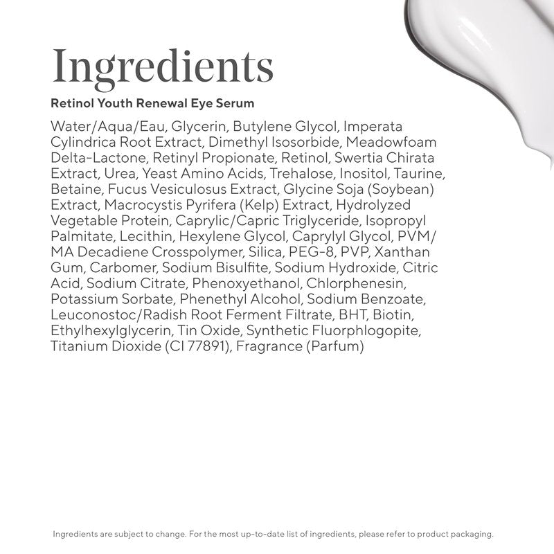 Murad Retinol Youth Renewal Eye Serum - Reduce Dark Circles & Puffiness | Gentle Nightly Formula - 0.5 oz