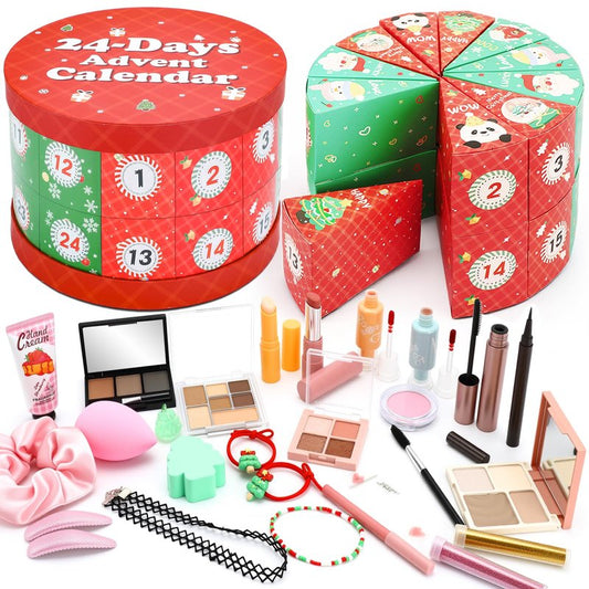 Ponhey Makeup Advent Calendar 2025,24 Days Christams Advent Beauty Calendar,Countdown Calendar For Girls Teens Women Adult,Xmas Holiday Beauty & Cosmetic Surprise Gift