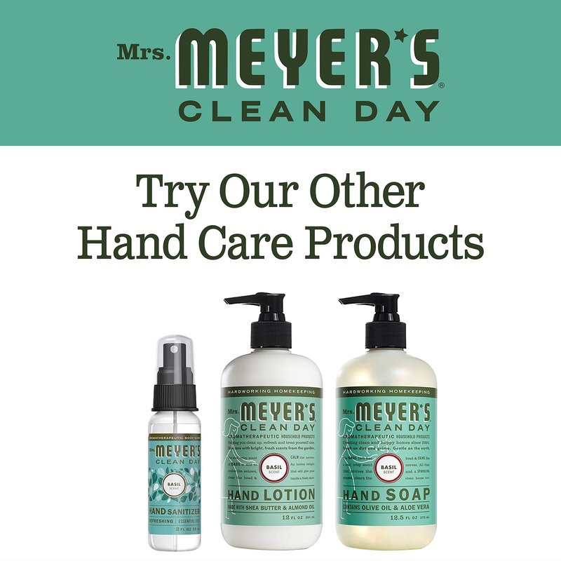 Mrs. Meyer's Clean Day 14104 Basil Scent Liquid Hand Soap, 12.5 oz. - Quantity 6