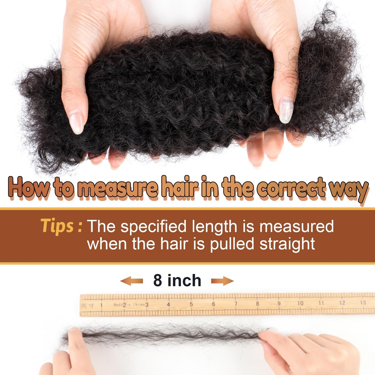 Afro Kinkys Bulk Human Hair 3 Bundles 90 Gram For Twists Braiding Dreadlock Extensions Create Repair Braid Micro Twist Human Hair Bundles Bulks Locs Extensions 1B Natural Black 8+8+8 30g/bundle