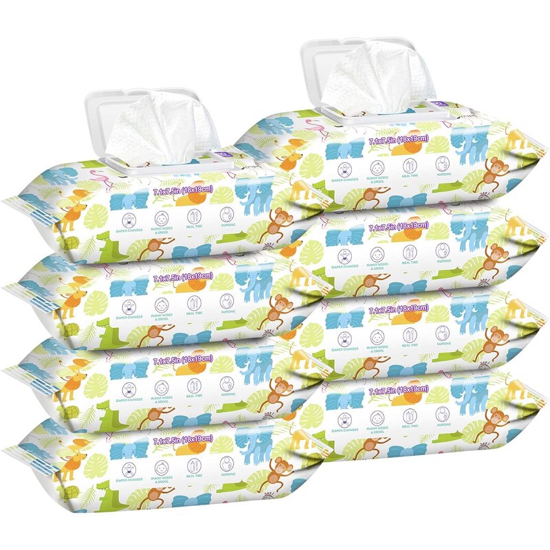Unscented Baby Wipes - Gentle & Hypoallergenic | 8 Packs, 640 Count