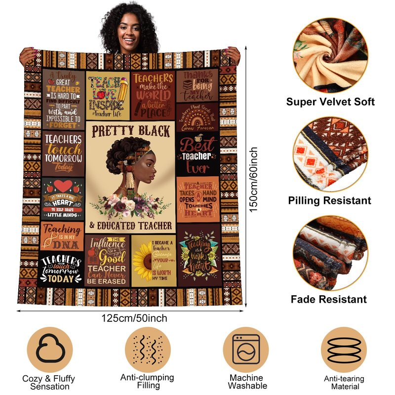 Quelay 10 Pcs Black Nurse Gifts Set for Women African Nurses Week Graduation Appreciation Gift 16 oz Glass Cup Blanket Cosmetic Bag Tote Bag Socks Candle Badge Reels Keychain for RN LPN Retirement