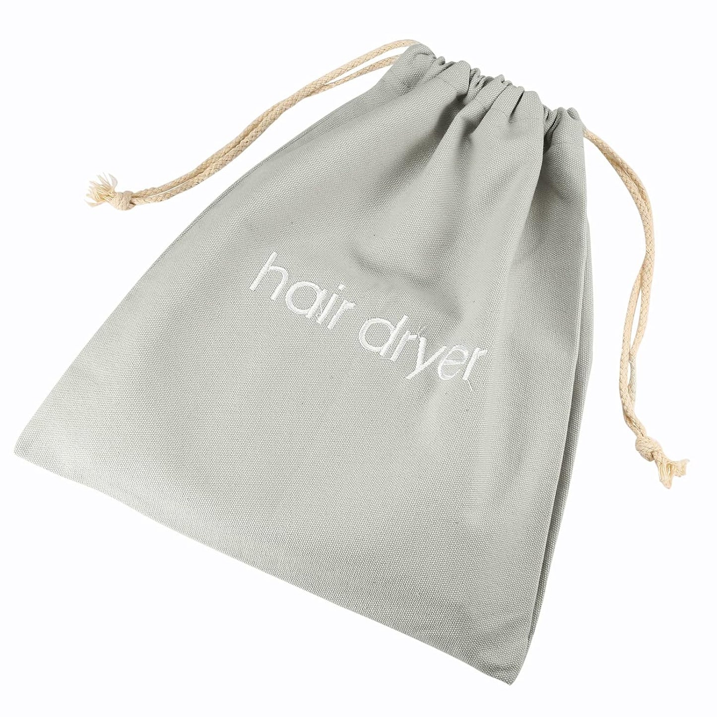 Hair Dryer Bags Drawstring Bag Container Hairdryer Bag for travel bathroom (Black)
