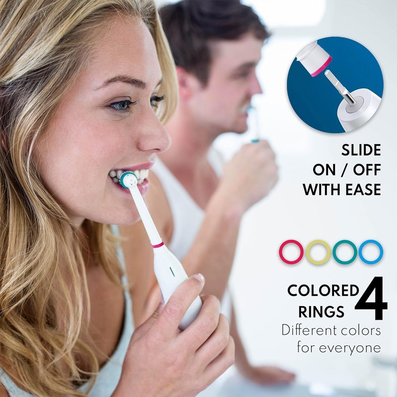 Replacement Brush Heads for Oral-B Electric Toothbrush - 8 Pack Compatible with Pro 1000 & Kids Plus | Orthodontic Design