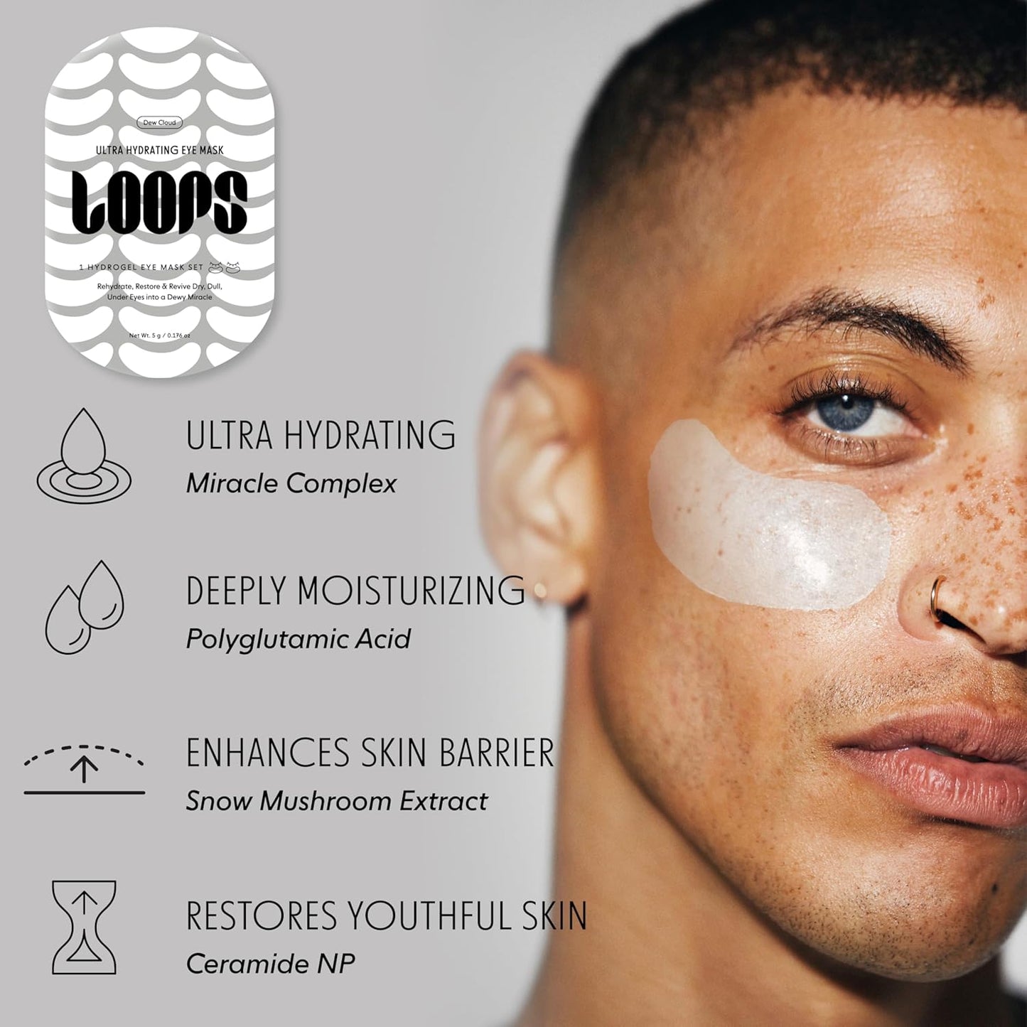 Hydrating Hydrogel Eye Masks - Revitalize & Refresh | 5 Pairs, Red