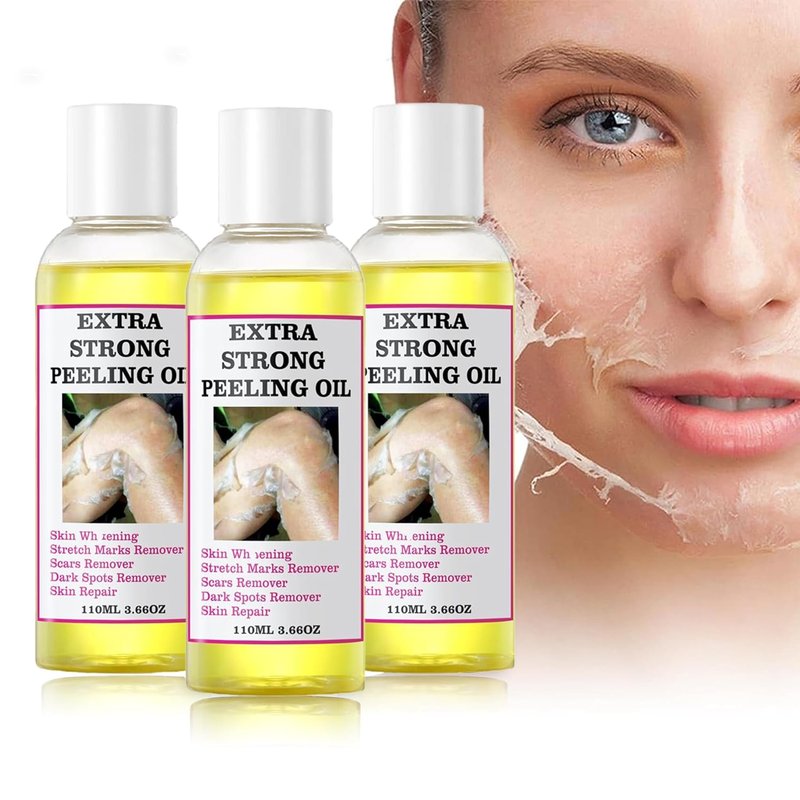 Yellow Peeling Oil - Exfoliating Body Oil for Dark Skin | 330ML/10.98Fl Oz