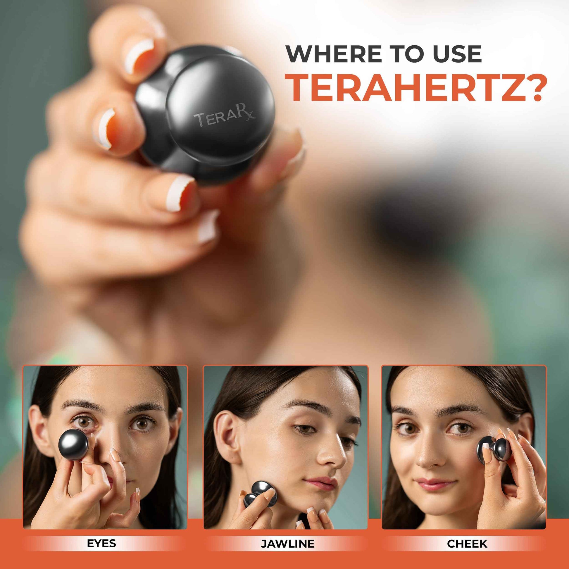 TeraRX® Terahertz Stone Gua Sha & Massage Tools – Authentic Terahertz Tools for Lymphatic Drainage, Tension Relief, and Facial Relaxation (Mushroom Gua Sha)