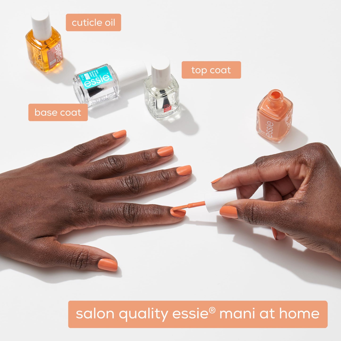 essie Nail Polish, Salon-Quality White Nail Polish, Be Them All, Vegan, Stay Fluid, 0.46 fl oz