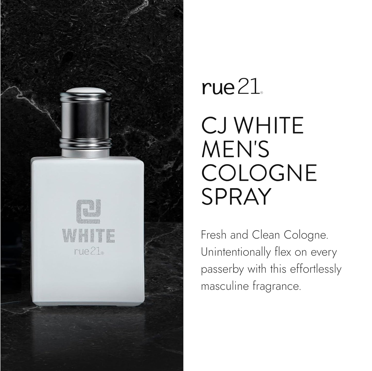 Men's Cologne Spray - Rue 21 CJ White Fragrance | 1.7 fl oz (50 ml)