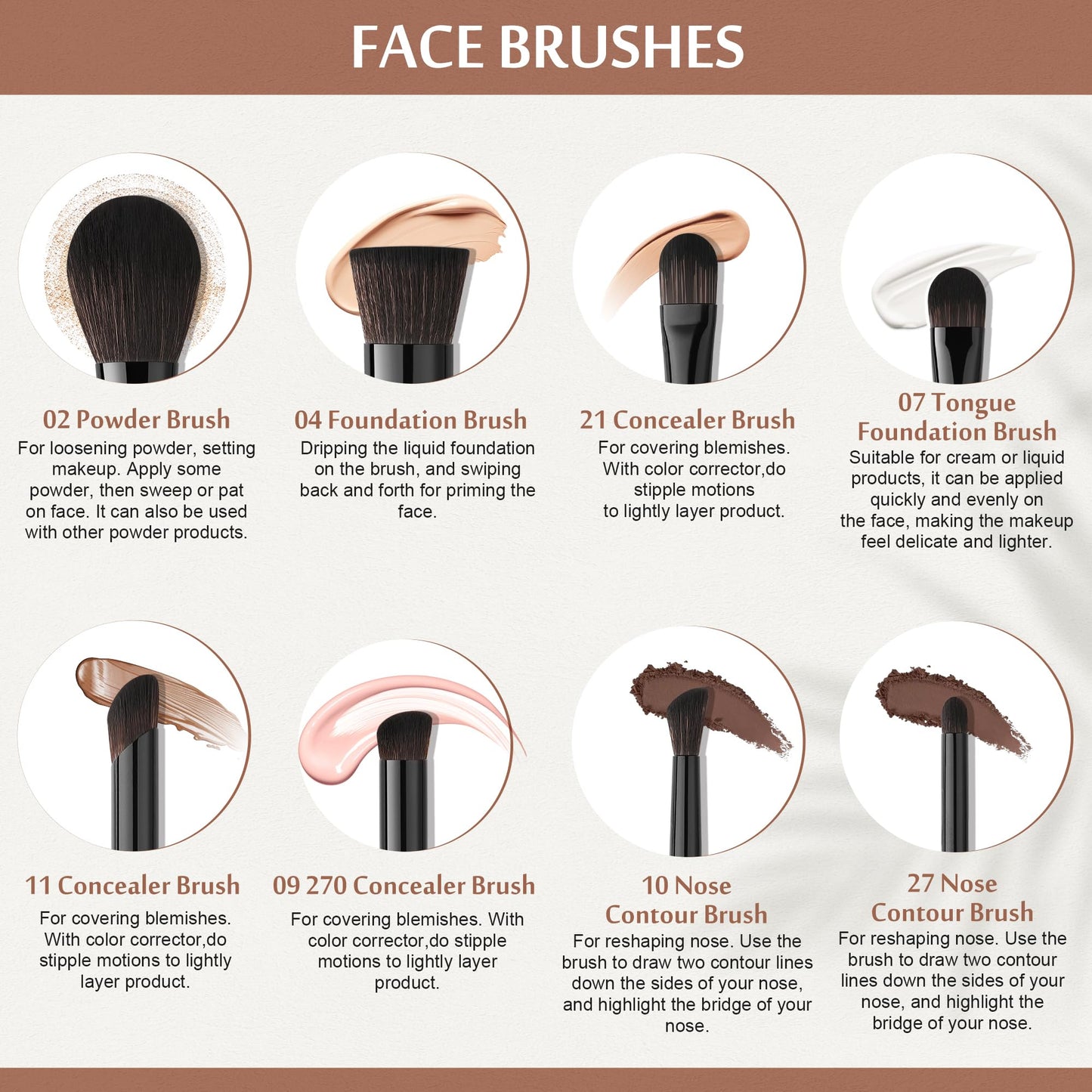 Docolor Makeup Brushes Set Professional 30Pcs Obsidian Makeup Brushes Premium Synthetic Powder Kabuki Foundation Contour Blush Concealer Eye Shadow Blending Eyeliner Crease Eyebrow Make Up Brush Kit