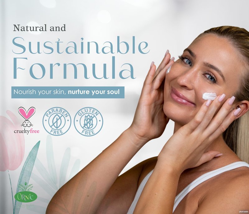 ornic Organic Anti-Aging Moisturizer - Hydrating & Rejuvenating Facial Cream for Dry Sensitive Skin - Vegan, Cruelty-Free, Natural Skincare - Nourishes, Firms & Reduces Wrinkles 50Ml