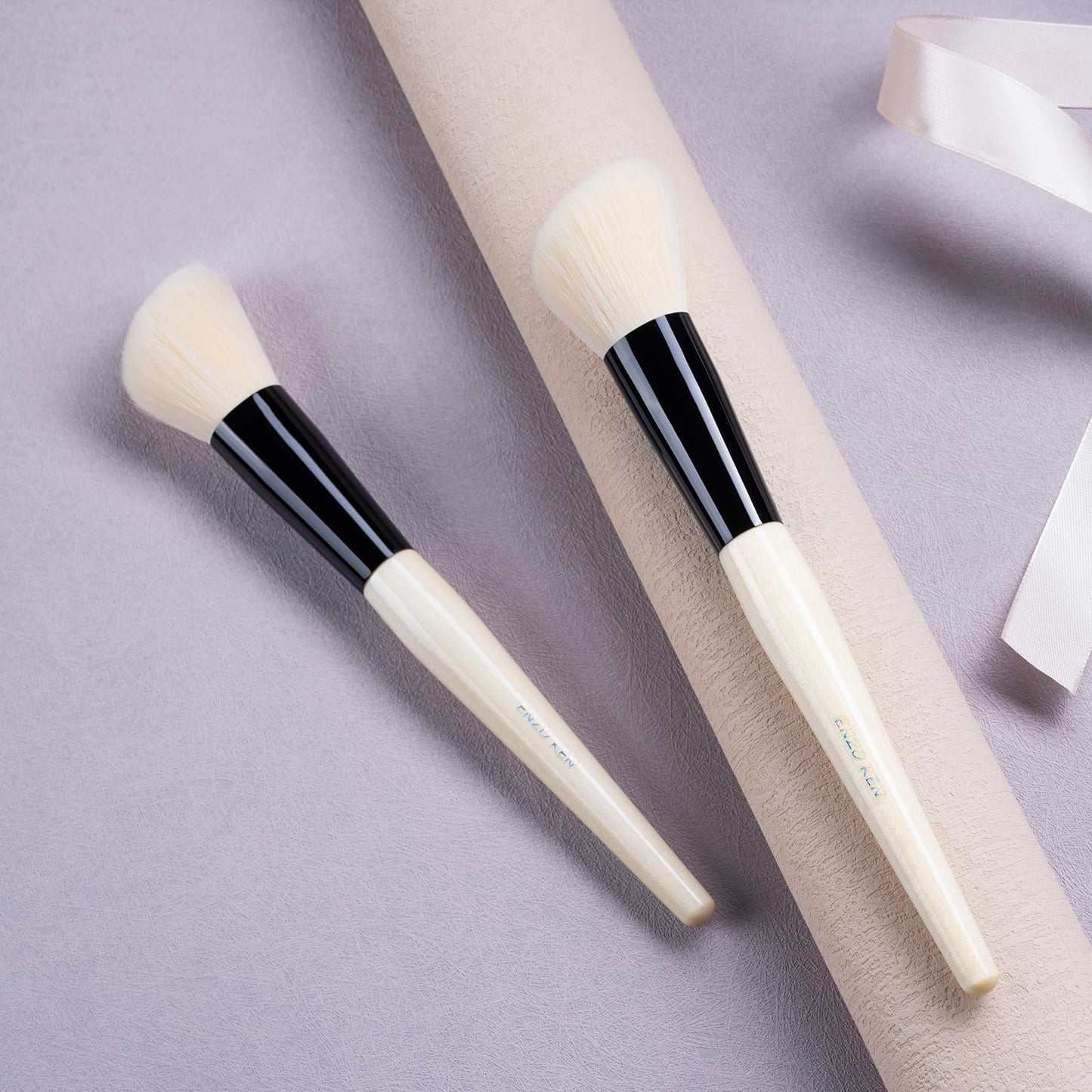 ENZO KEN Natural Goat Hair Contour Brush, Sculpting Brush, Angled Contour Brushes, Natural Hair Blush Brush, Makeup Brushes, Detail Blush Brush, Fluffy Brushes for Cheeks.(804A)