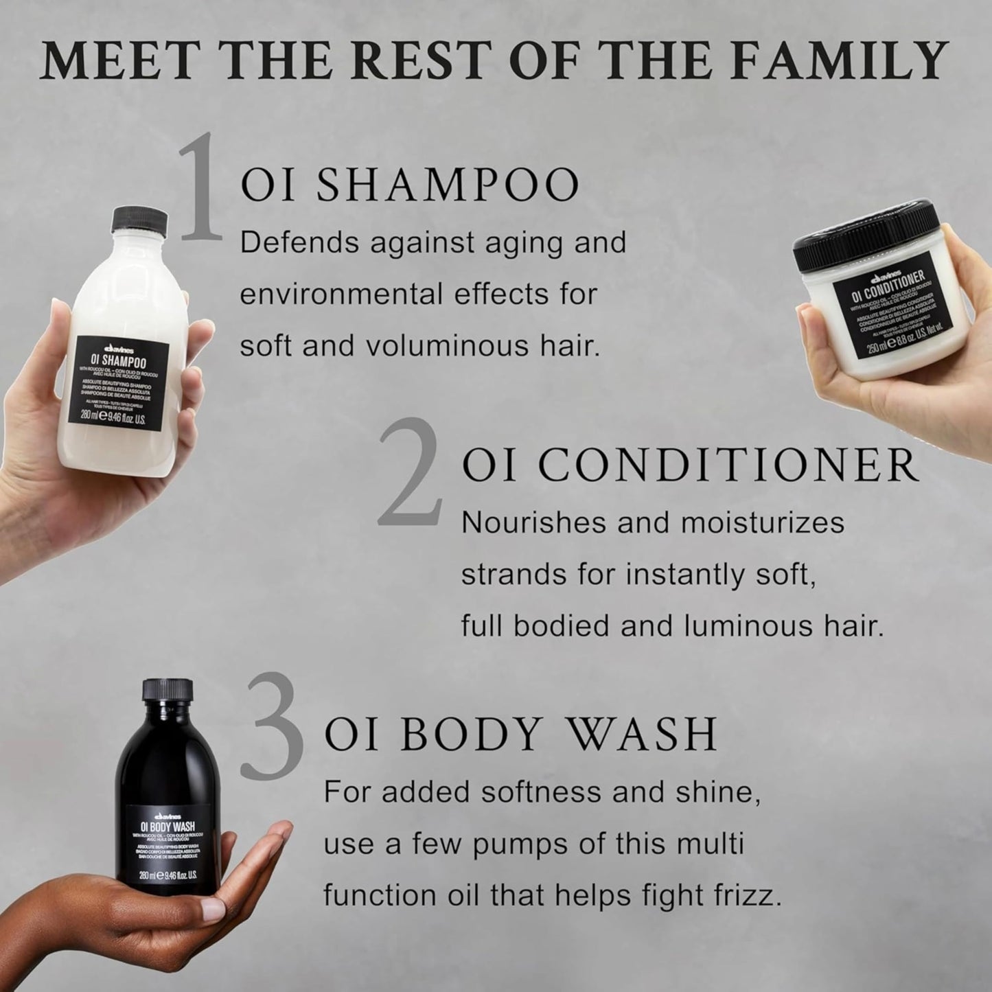 Davines OI Hand Balm, Nourishing Anti-Aging Hand Cream for All Skin Types - Protects Hands from Environmental Damage with Antioxidant Roucou Oil - Lightweight & Fast Absorbing Hydration, 2.54 Fl Oz