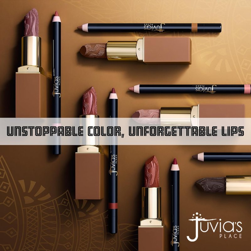 Juvia's Place Long Wear Lip Pencil - Love Me Back | Waterproof, Kiss-Proof Lip Liner for 13 Hours of Smooth Matte Finish